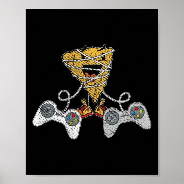 Nacho Gaming Cinco De Mayo Funny Video-game Contro Poster (Vorne)