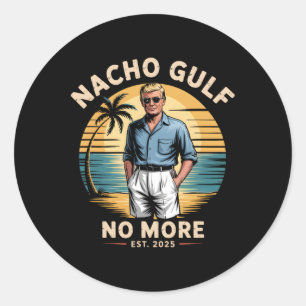 Nacho-Golf nicht mehr lustiger Trump-Urlaub 2025 U Runder Aufkleber