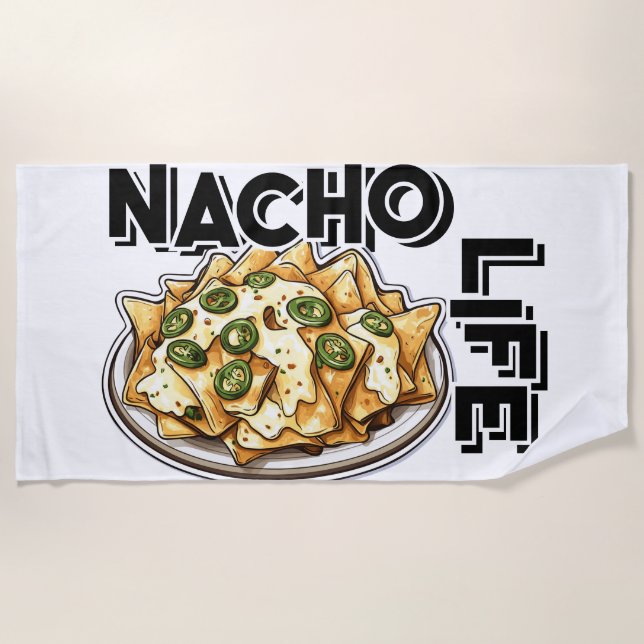 Nacho Life, Nacho lover, Strandtuch (Vorderseite)