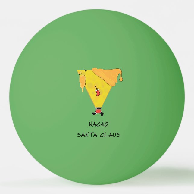 Nacho Santa Claus Tischtennisball (Vorderseite)