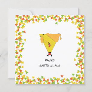 Nacho-Santa mit Chips Einladung