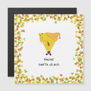 Nacho Santa mit Chips Magneteinladung