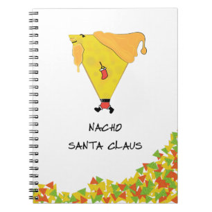 Nacho Santa mit Chips Notizblock