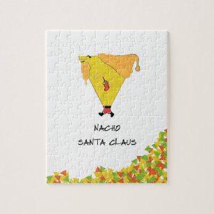 Nacho Santa mit Chips Puzzle
