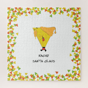 Nacho Santa mit Chips Puzzle