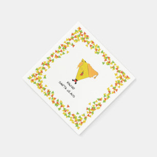 Nacho Santa mit Chips Serviette