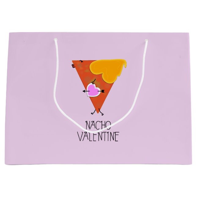 Nacho Valentine Große Geschenktüte (Vorderseite)