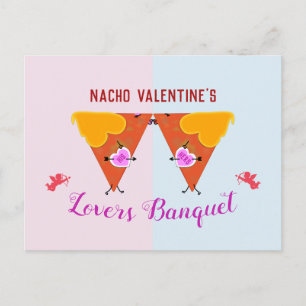 Nacho Valentinstag Event küssen Postkarte