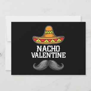 Nacho Valentinstag Mexicanisches Spanisches Eheman Einladung