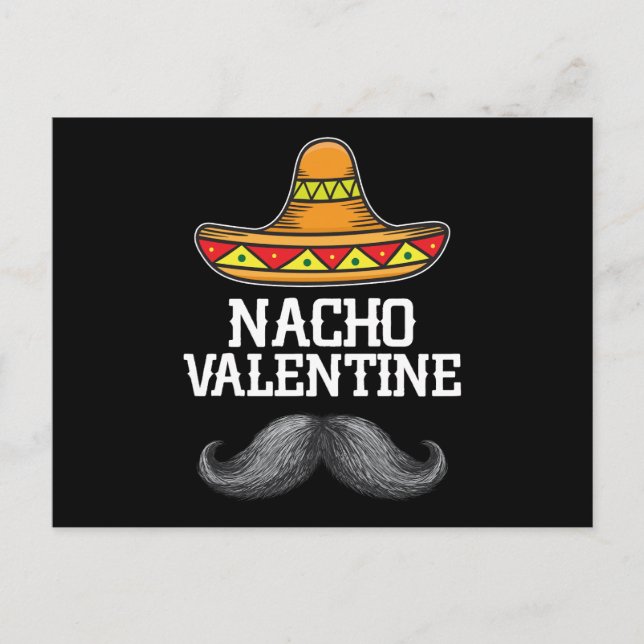 Nacho Valentinstag Mexicanisches Spanisches Eheman Postkarte (Vorderseite)