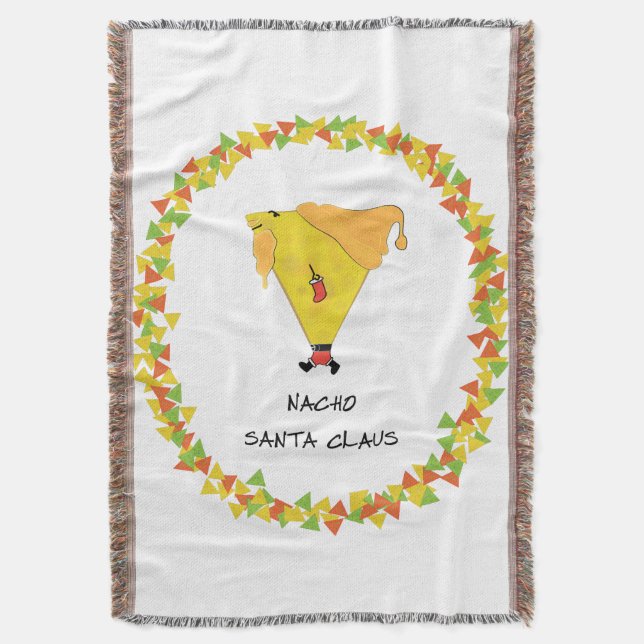Nacho-Weihnachtsmann mit Chips Decke (Vorderseite Vertikal)