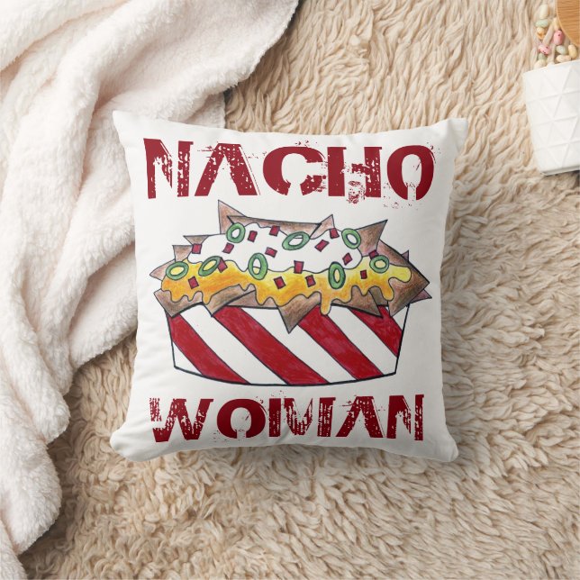 Nacho Woman Funny Feinschmecker Feminist Nachos Ch Kissen (Decke)