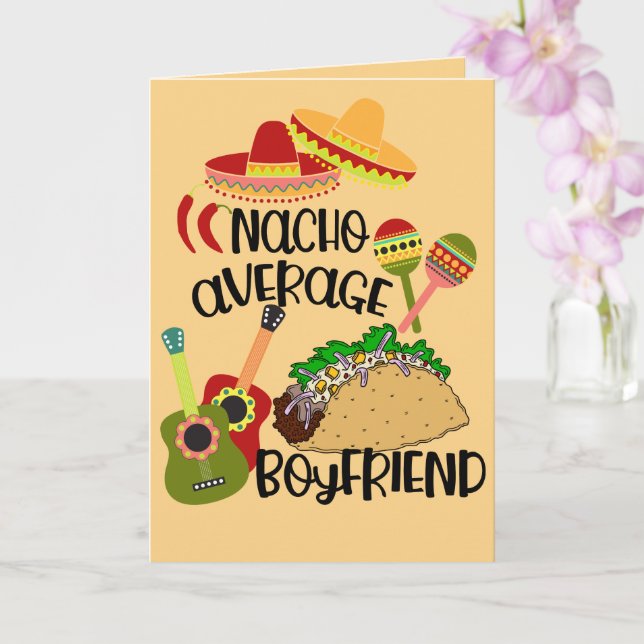 Nacho Your Average Boyfriend | Fun Valentine's Karte (Orchidee)