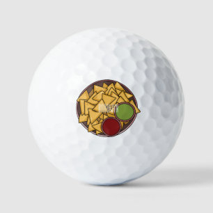 Nachos-Cartoon-Abbildung Golfball