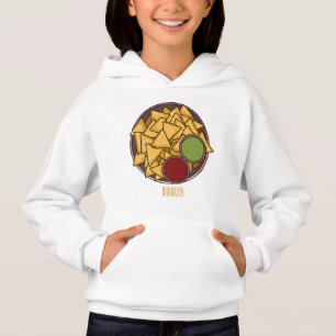 Nachos-Cartoon-Abbildung Hoodie