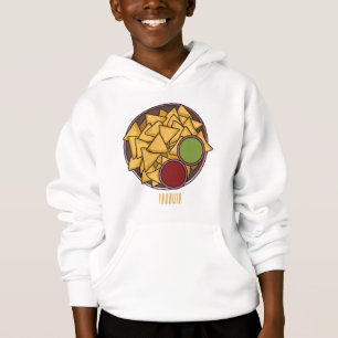 Nachos-Cartoon-Abbildung Hoodie