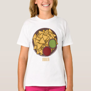 Nachos-Cartoon-Abbildung T-Shirt