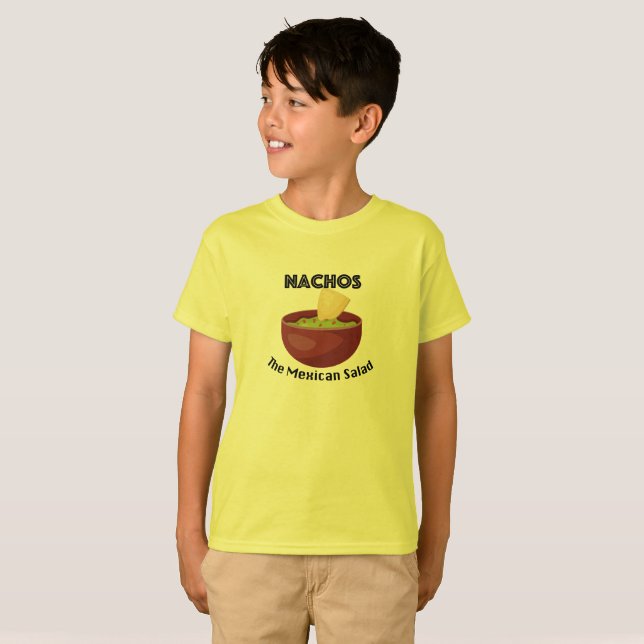 Nachos, der mexikanische Salat - Kids' Basic T - S T-Shirt (Vorne ganz)
