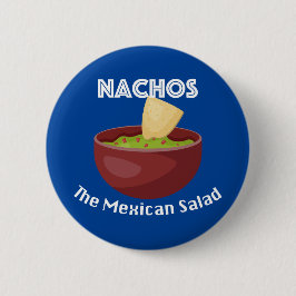 Nachos, der mexikanische Salat - Round Button