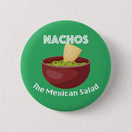 Nachos, der mexikanische Salat - Round Button