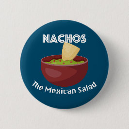 Nachos, der mexikanische Salat - Round Button