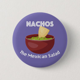 Nachos, der mexikanische Salat - Round Button