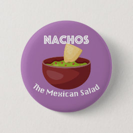 Nachos, der mexikanische Salat - Round Button