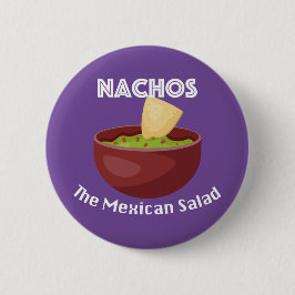 Nachos, der mexikanische Salat - Round Button