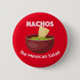 Nachos, der mexikanische Salat - Round Button