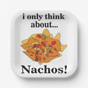 Nachos Essen, an das ich nur denke Nachos Party Pappteller
