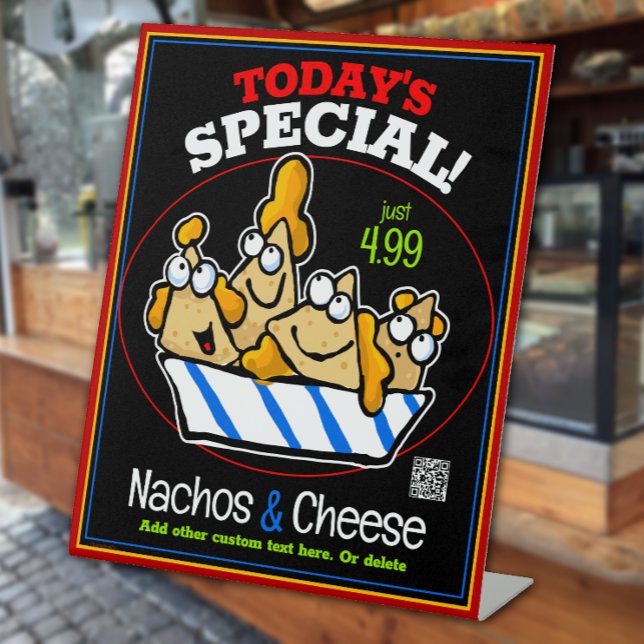 Nachos Käse Heute Special Deli Food Truck Sockelschild (Wait till you see how Nacho sales go WAY UP with this promo!)