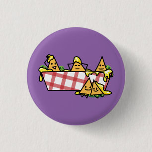 Nachos schmolzen KäseJalapenonacho-Tortilla-Chips Button