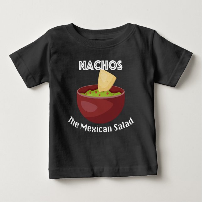 Nachos, The Mexican Salad - Baby Fine Jersey T-Shi Baby T-shirt (Vorderseite)