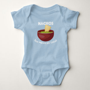 Nachos, The Mexican Salad - Baby Jersey Bodysuit Strampler