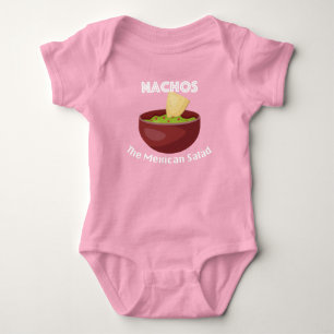 Nachos, The Mexican Salad - Baby Jersey Bodysuit Strampler