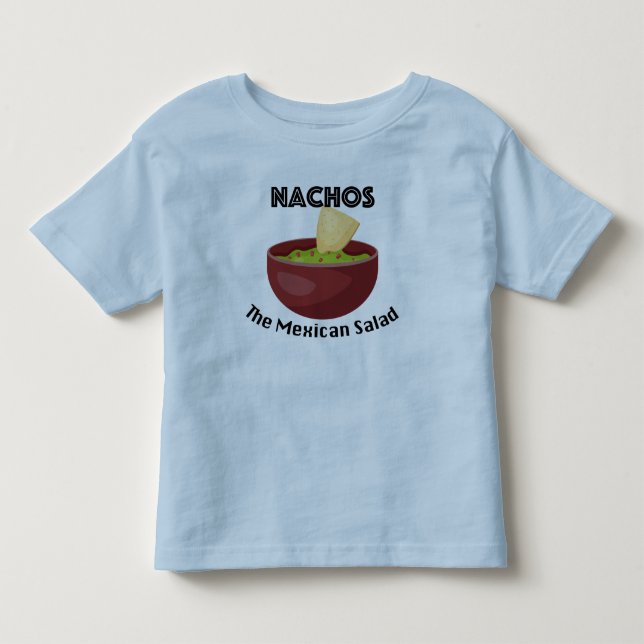 Nachos, The Mexican Salad - Kleinkind Fine Jersey  T-shirt (Vorderseite)
