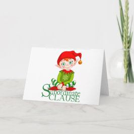 Nachrangige Weihnachtskarte (innen leer) Feiertagskarte