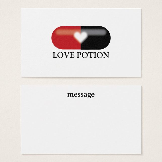 Nachricht "Liebe Pocket Pill" (Vorne & Hinten)
