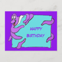 Nachricht Octopus Happy Geburtstagskarte