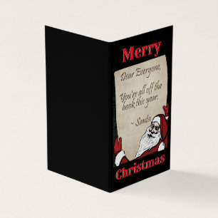 Nachricht von Santa - Nice Version Xmas Cards