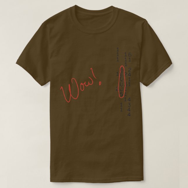 Nachricht "Wow Signal SETI" T-Shirt (Design vorne)
