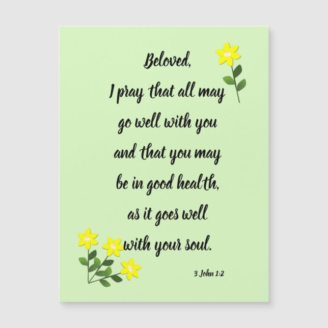 Nachrichten für geliebte Magnetkarte (Vorderseite)