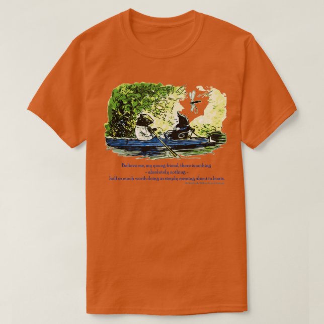 Nachrichten in Boats T-Shirt (Design vorne)