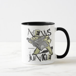 Nachrichten-Junkie Tasse