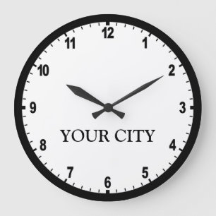 Nachrichten-Raum-Uhr Große Wanduhr