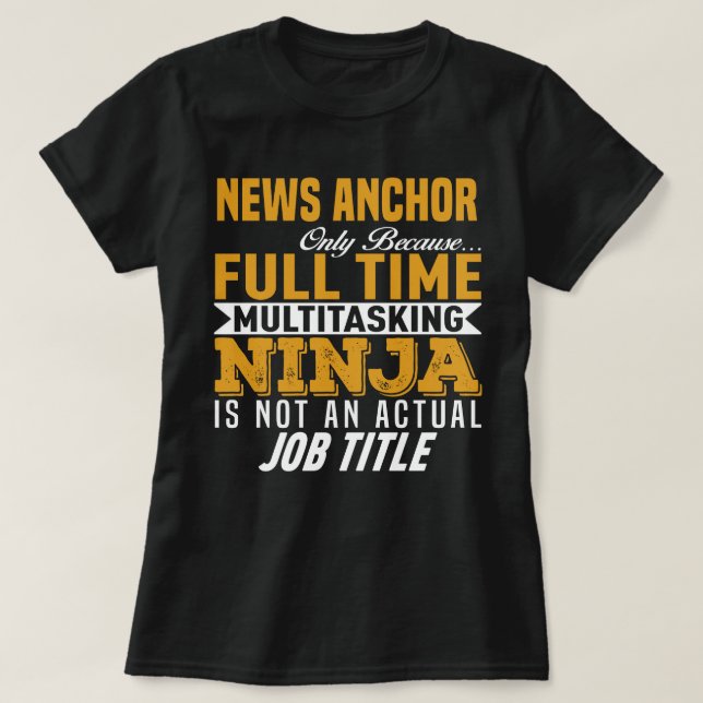 Nachrichtenanker T-Shirt (Design vorne)