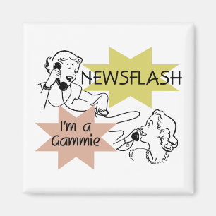 Nachrichtenblitz Ich bin eine Oma T-Shirts und Ges Magnet