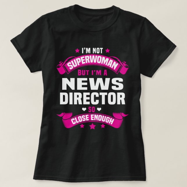 Nachrichtendirektor T-Shirt (Design vorne)