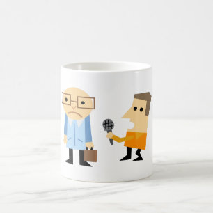 Nachrichteninterview Kaffeetasse
