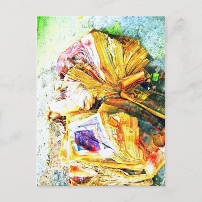 Nachrichtenkrise Postkarte (Vorderseite)